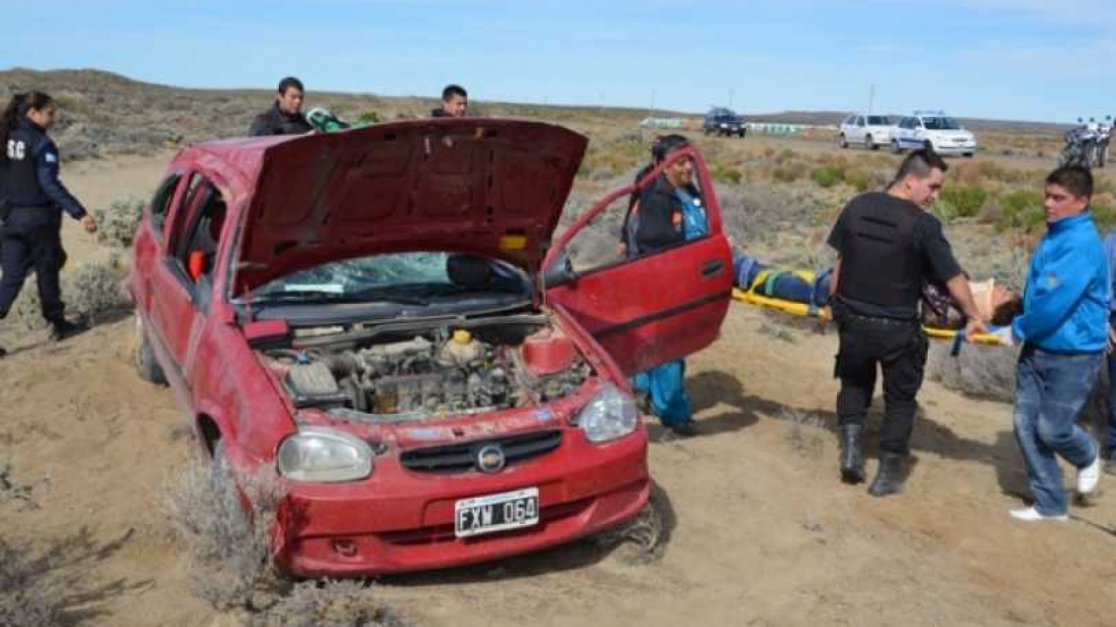 Nuevo vuelco en la ruta Nº3 con dos personas lesionadas